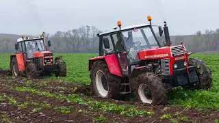 Ploughing in the CZ | Two ZETOR Crystal 16145 Turbo + Plough PHX5 & ZETOR Crystal 12045 + PHX4