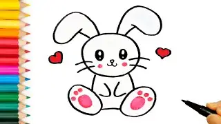 How to draw a cute BUNNY RABBIT