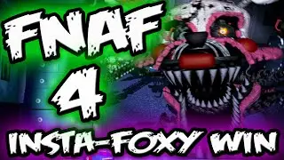 FNAF 4 INSTA FOXY COMPLETE! | SECRET STARS | Five Nights at Freddy's 4 Halloween Edition Challenges