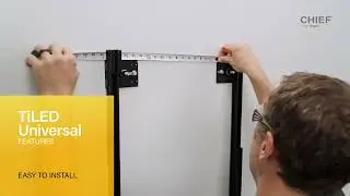 TiLED Universal Wall Mount Features - Easy to Install