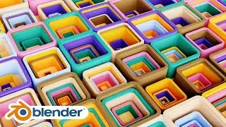 Blender Tutorial - Create a Simple Colorful 3D Artwork In Blender / 