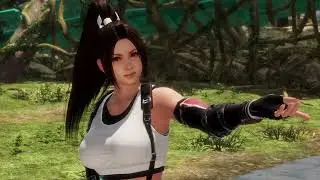 Dead Or Alive 6 (PC): Mai Shiranui in Tifa's outfit from FF7