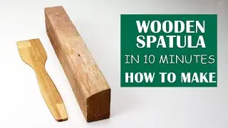Amazing SPATULA in 10 minutes! How to make this from a discarded  timber !?