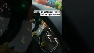 Nissan how to fix stuck on settings screen on dashboard / gauge cluster