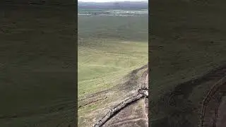 Flying over volcanic crater #volcano #crater #geology