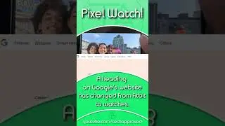 Upcoming Pixel Watch!