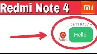 Redmi Note 4 || Messages Sending Failed || SMS Sending Error issue Problem Solve