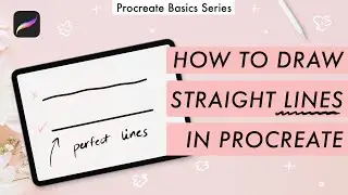 How to make a straight line in PROCREATE// 2 easy ways!