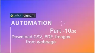 Download csv, pdf, xls data files from web pages using Open AI ChatGPT Python code