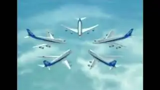 ANA Boeing 747s dancing to For The Angel #bestmusicever