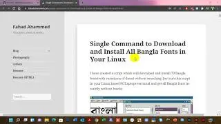 How to Download and Install All Bangla Fonts in Your Kali Linux