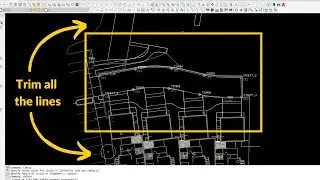 How to trim multiple lines in AutoCAD (EXTRIM)
