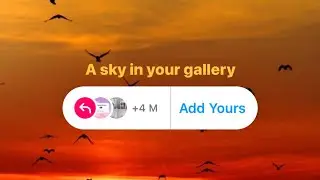 A sky in your gallery add yours | add yours story template | trending add yours sticker