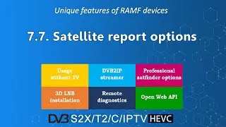 Video manual - Part 7.7 - Satellite report options