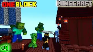 MOBS ATTACKED ME...  [ONE BLOCK] || Matrix Mater || Minecraft 1.20