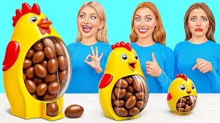 Big, Medium and Small Plate Challenge | Funny Kitchen Hacks by Choco DO
