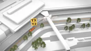 Melbourne Airport courtesy bus drop off and pick up routes