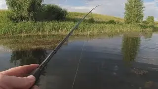Щука в жару!На поппер!рыбалка на спиннинг!