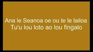 'A na le seanoa ' Original song Lyrics Punialavaa. Best Samoan slow jam 2018