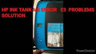 HP Ink Tank 315 E3 Error Problem solved