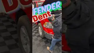 Fender dent fix using Pdr  #autobodyrepair #dentrepair #paintlessdentrepair #howto #diy