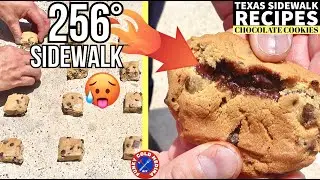 HOW to BAKE COOKIES on the SIDEWALK!!! | Texas Sidewalk Recipes