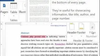 Topic-201. MS Word: Comments and Header & footer CS101 Topic 201