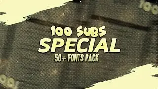 100 Subscribers Special - 50+ Best Fonts Pack || Gaming Fonts Pack || Fonts For Thumbnail || Fonts