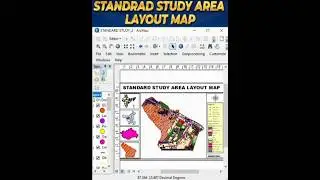 Standard Study Area Layout Map I layout map I layout map in  arcgis  