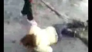 falling through ice.