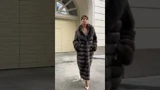 Роскошная шуба из меха соболя от производителя #furmonde #шубаизсоболя #соболинаяшуба #шубымосква