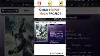 What Happens When You Mix HTML CSS and JavaScript | |OMDB API Movie app #javascript #html5 #shorts