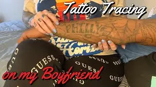 Tracing My Boyfriend’s Tattoos ASMR