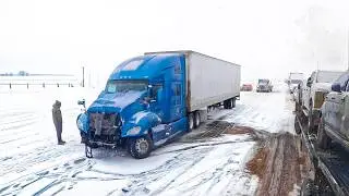 Winter in a truck is SCARY USA