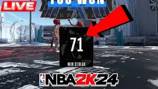 🚨71 GAME WIN STREAK WITH 2- WAY HERO BUILD (FULL-STREAM) ON NBA2K24! 1ST SEASON 3 GAMEPLAY!