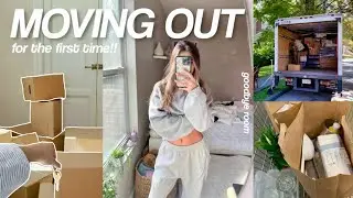 I’M MOVING OUT FOR THE FIRST TIME 📦 packing + house hunting!