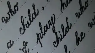 Cursive handwriting practice for beginners