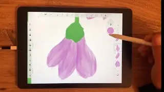 How to draw flower with autodesk sketchbook #digiart #flowers #draw with me