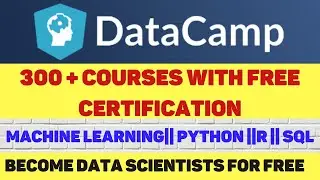 🔴DATACAMP Free Subscription || LEARN ML , DATA SCIENCE SKILLS FOR FREE