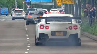 50+ GTR's Gathering In Amsterdam! 2000HP R35, Nismo R35, Top Secret, Twin Turbo's And More!