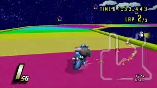 MKWii (CTGP): Neon Dark Blue Funky Kong + UI Textures