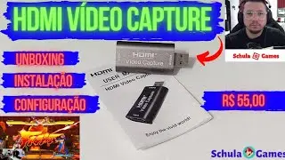 Configurar HDMI Video Capture + Unboxing Placa de Captura Baratinha