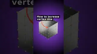 Make it Big - how to increase vertex size in Blender #3d #tutorial #cgi