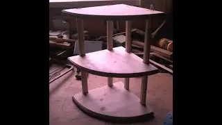 DIY Triple Corner Shelf