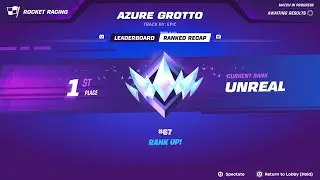 I Reached UNREAL In Fortnite Rocket Racing!