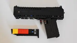 Working LEGO [4-stud wide] Pistol | +INSTRUCTIONS