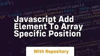 javascript add element to array specific position