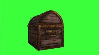 treasure chest free green screen effect