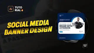🤔HOW BIG AGENCIES MAKE BANNER | Social Media Post Design in Adobe Illustrator
