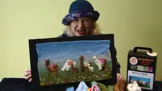 How to make an Artfelt Llama Felt Making Picture - Part 1